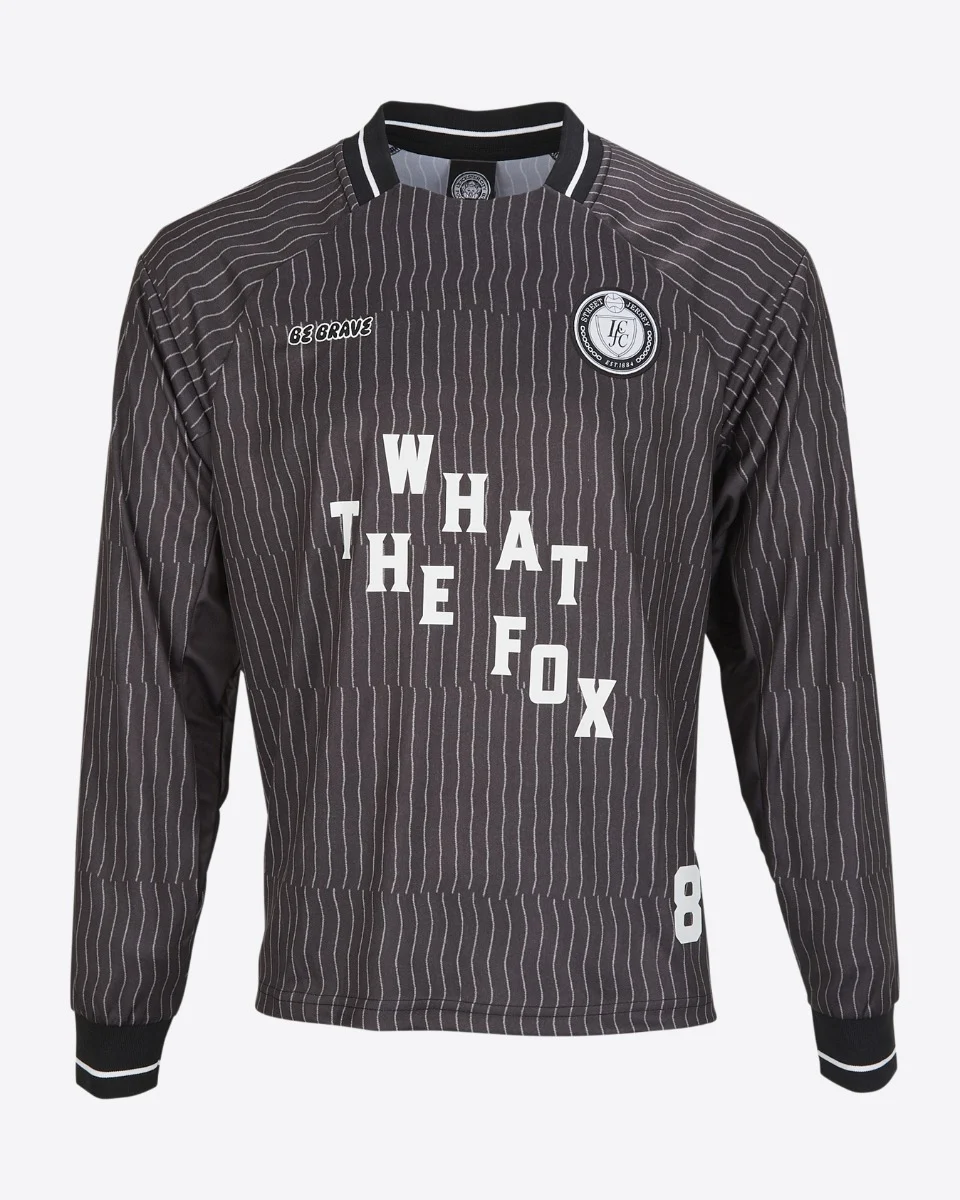 Leicester City Black Pinstripe Thai Street Jersey - Adults