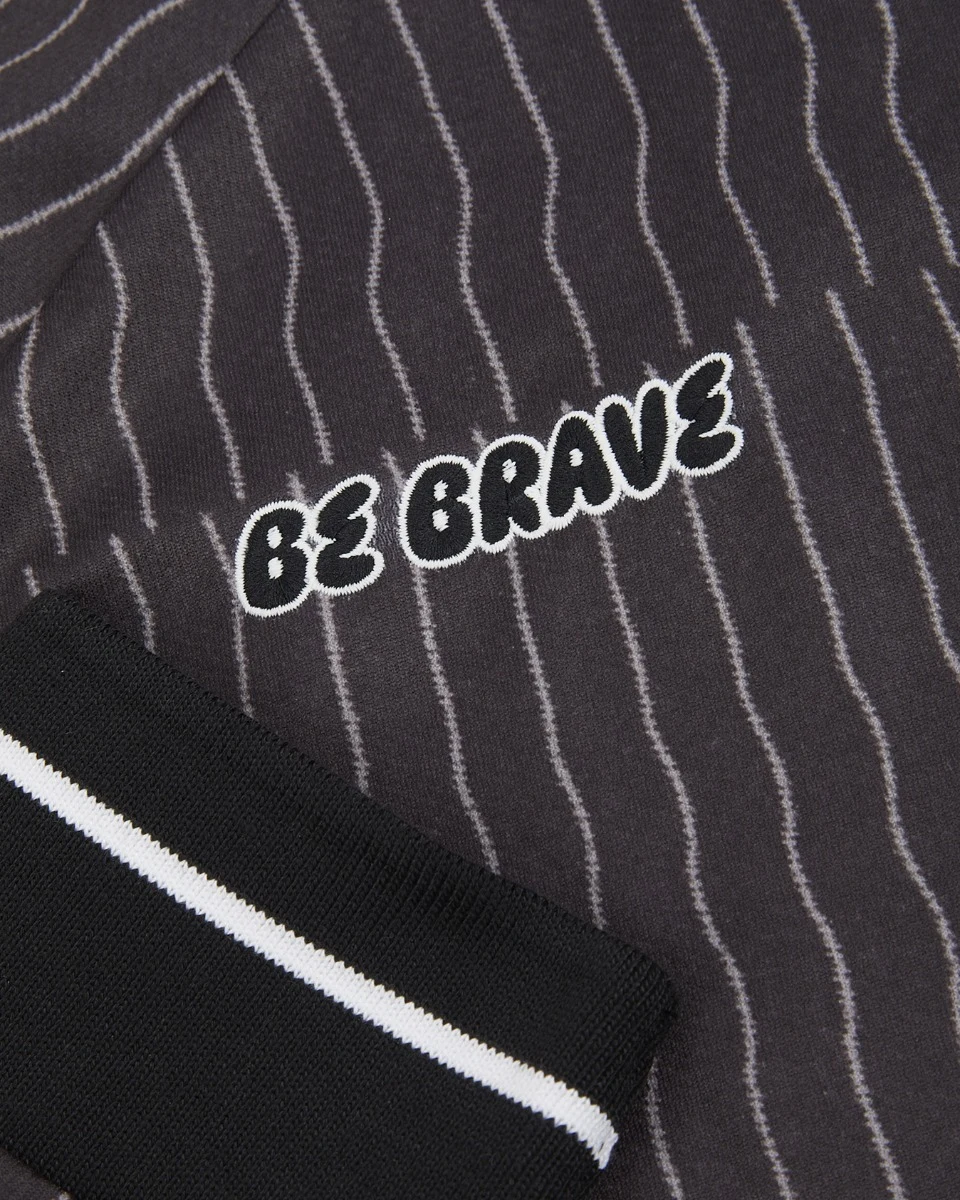 Leicester City Black Pinstripe Thai Street Jersey - Adults