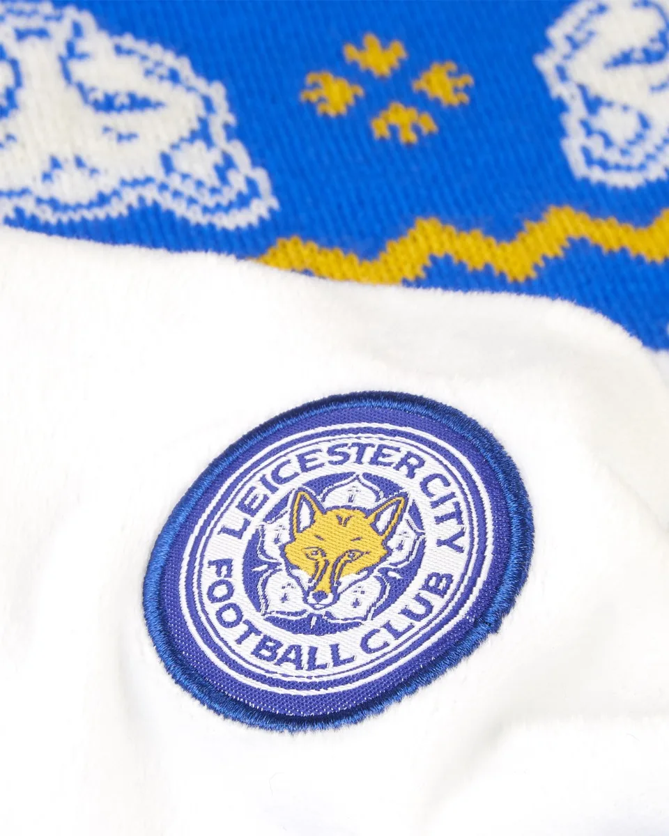 Leicester City Knitted Christmas Stocking