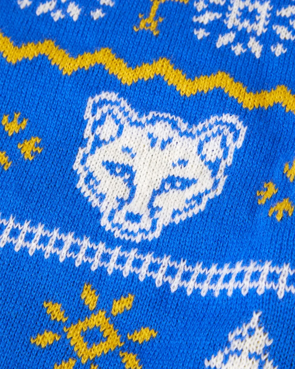 Leicester City Knitted Christmas Stocking