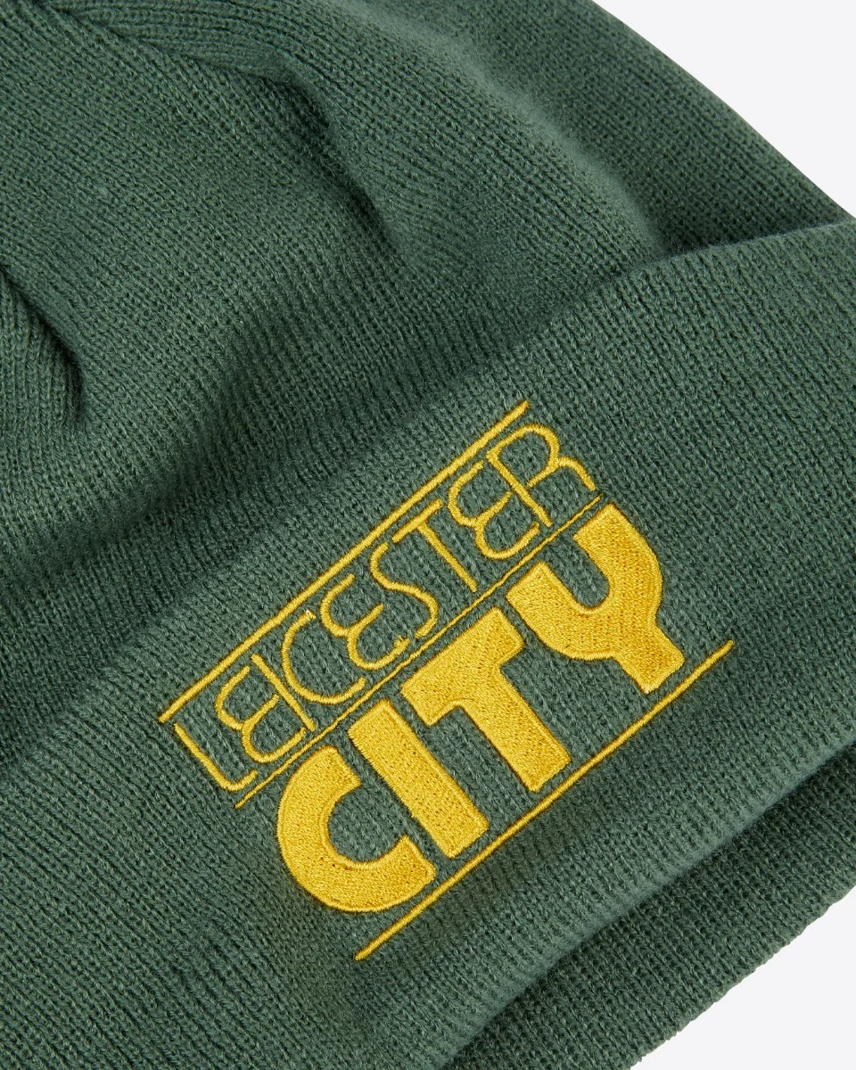 Leicester City New Era Green Retro Cuff Knit Beanie Hat