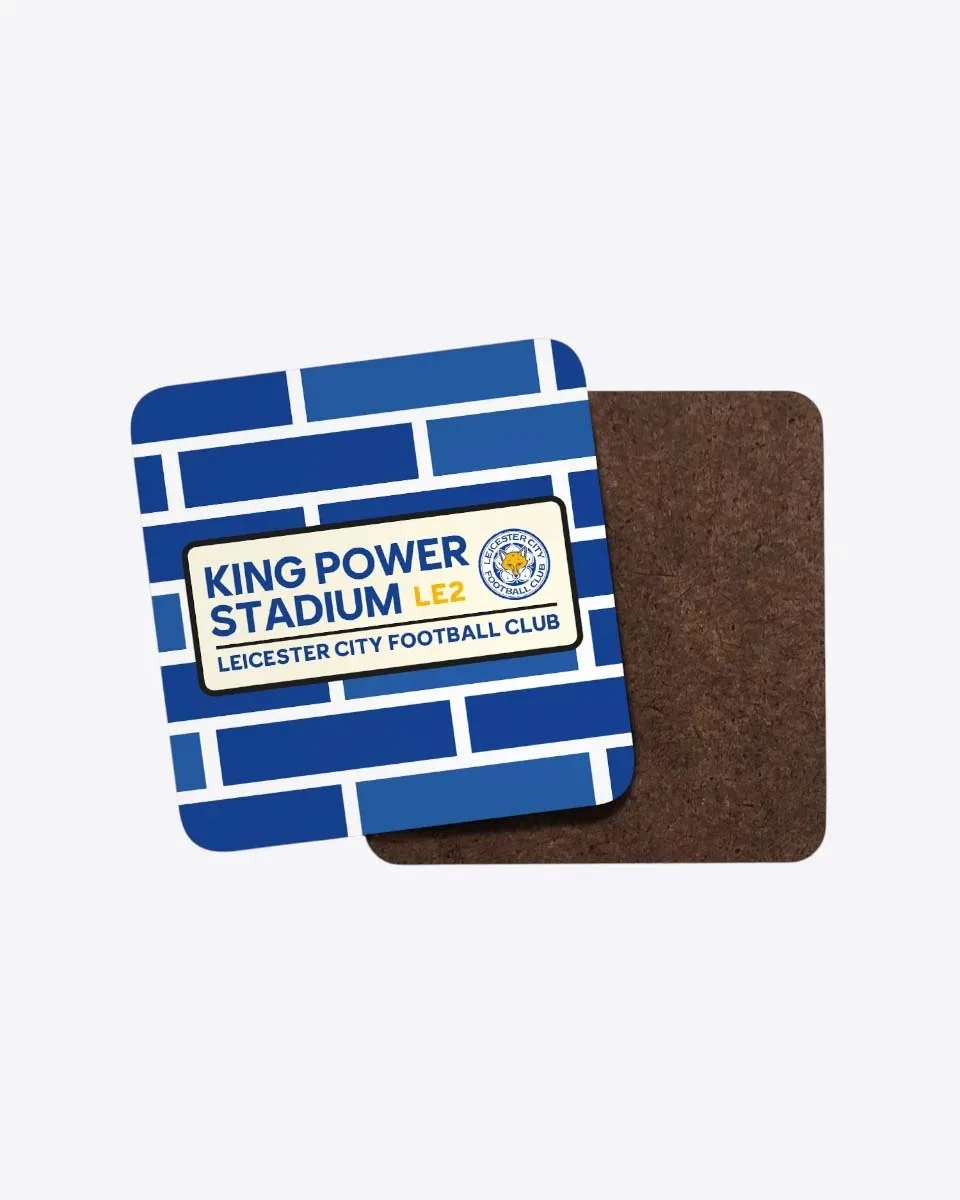 Leicester City Brick Street Sign Coaster