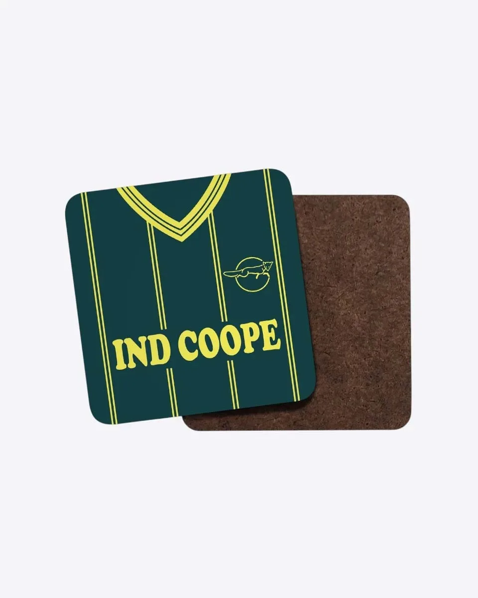 Leicester City Retro 1984 Away Coaster