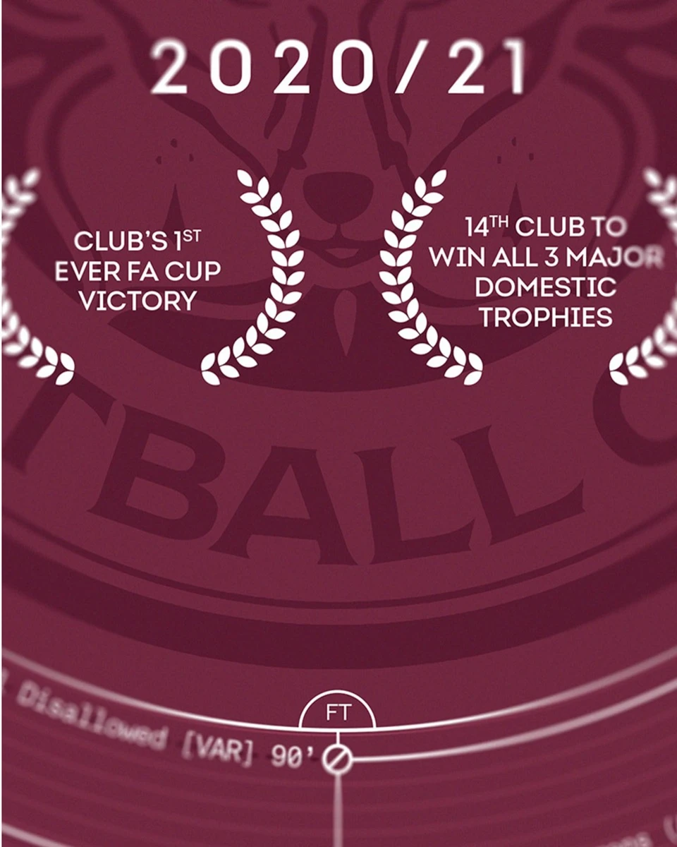LCFC X TBF – FA Cup Final 2021 Stat Print