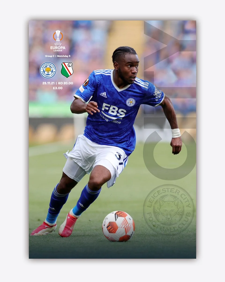 UEL CITY Matchday Magazine - Leicester City vs. Legia Warsaw 2021/22