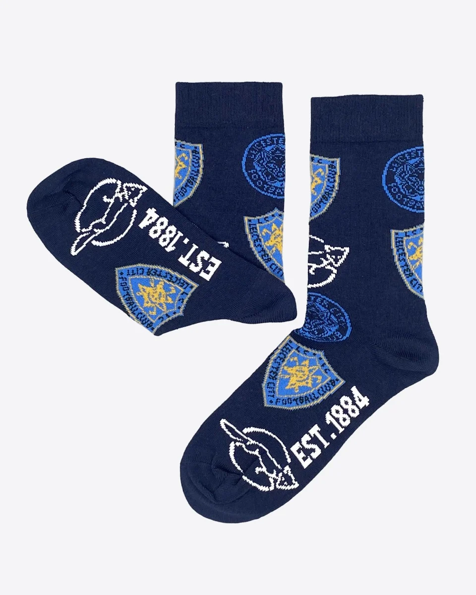 Leicester City Retro Crest Socks