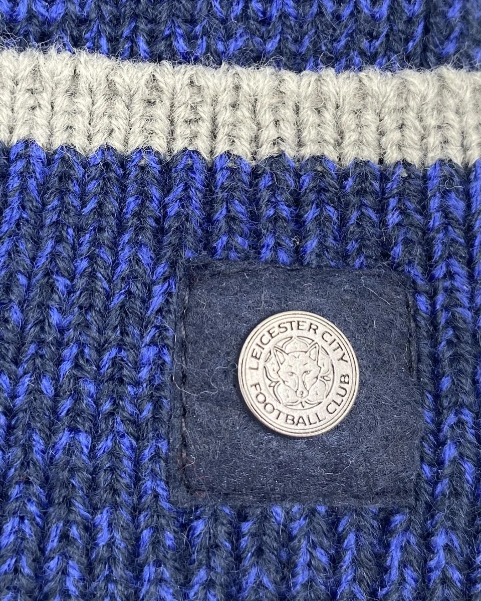 Leicester City Mixed Yarn Crest Cuff Knit