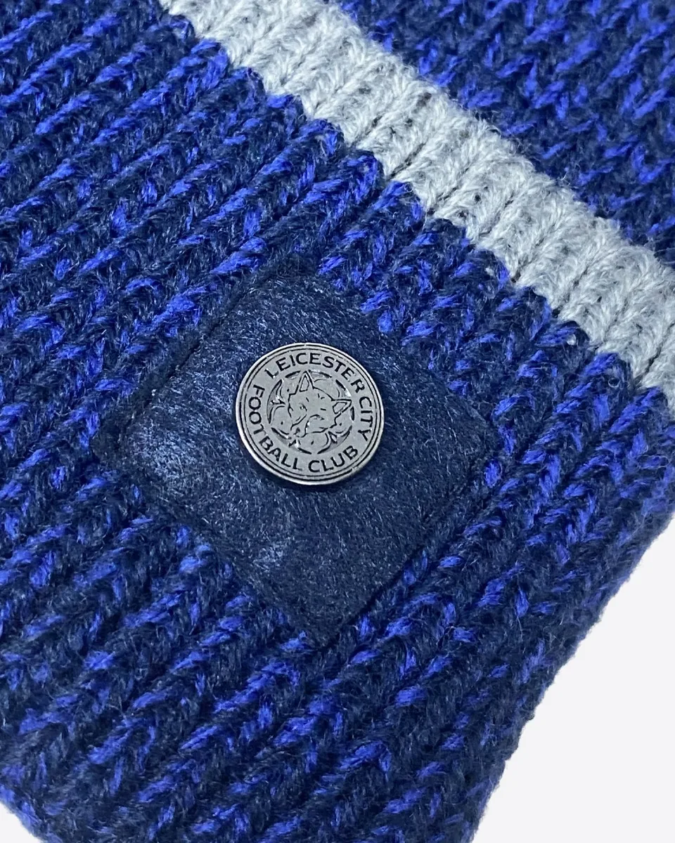 Leicester City Mixed Yarn Crest Cuff Knit