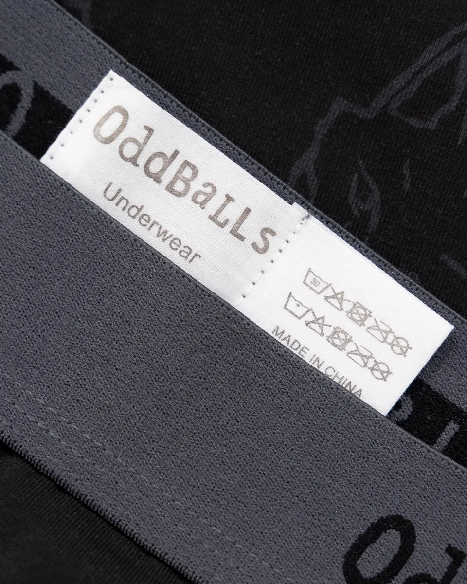 LCFC x Oddballs - Black Multi Foxhead Boxer - Mens