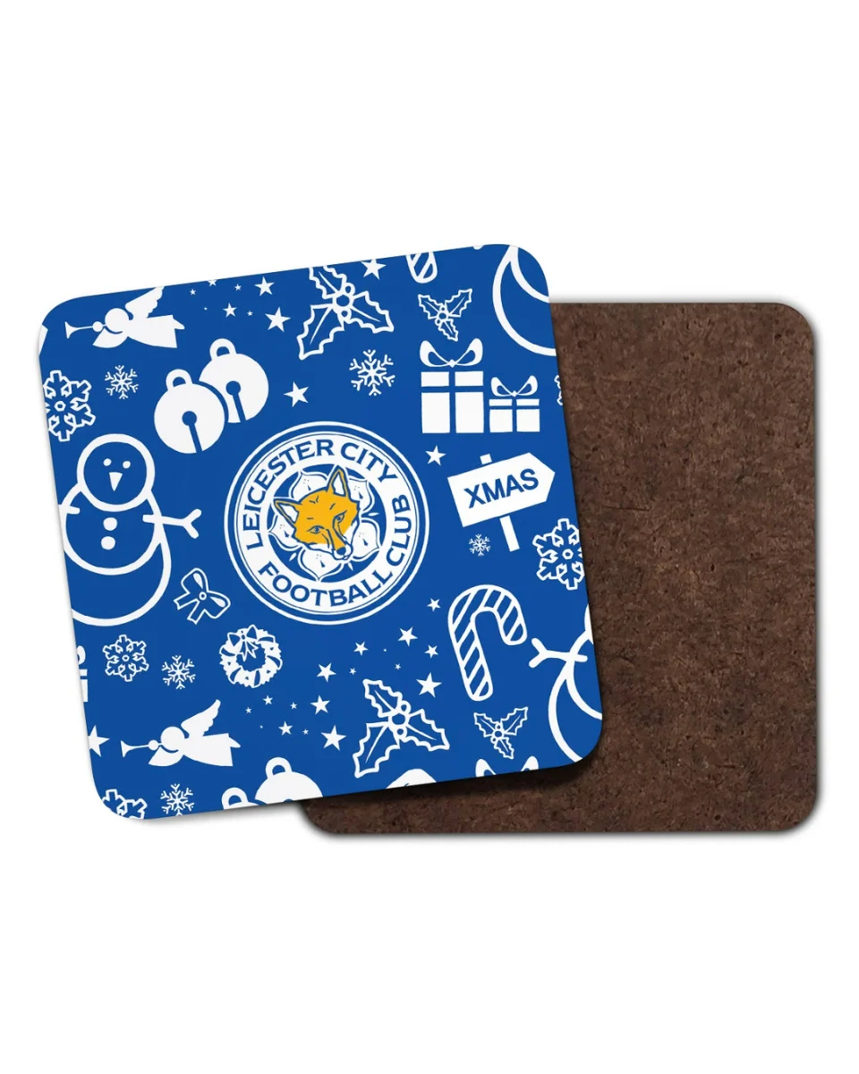 Leicester City Christmas Montage Coaster