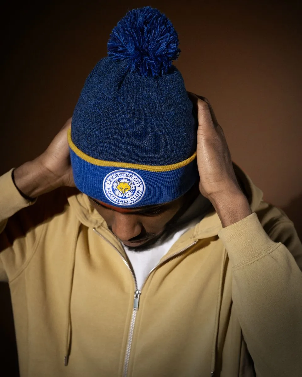 Leicester City New Era Home 2024/25 Bobble Knit Beanie Hat