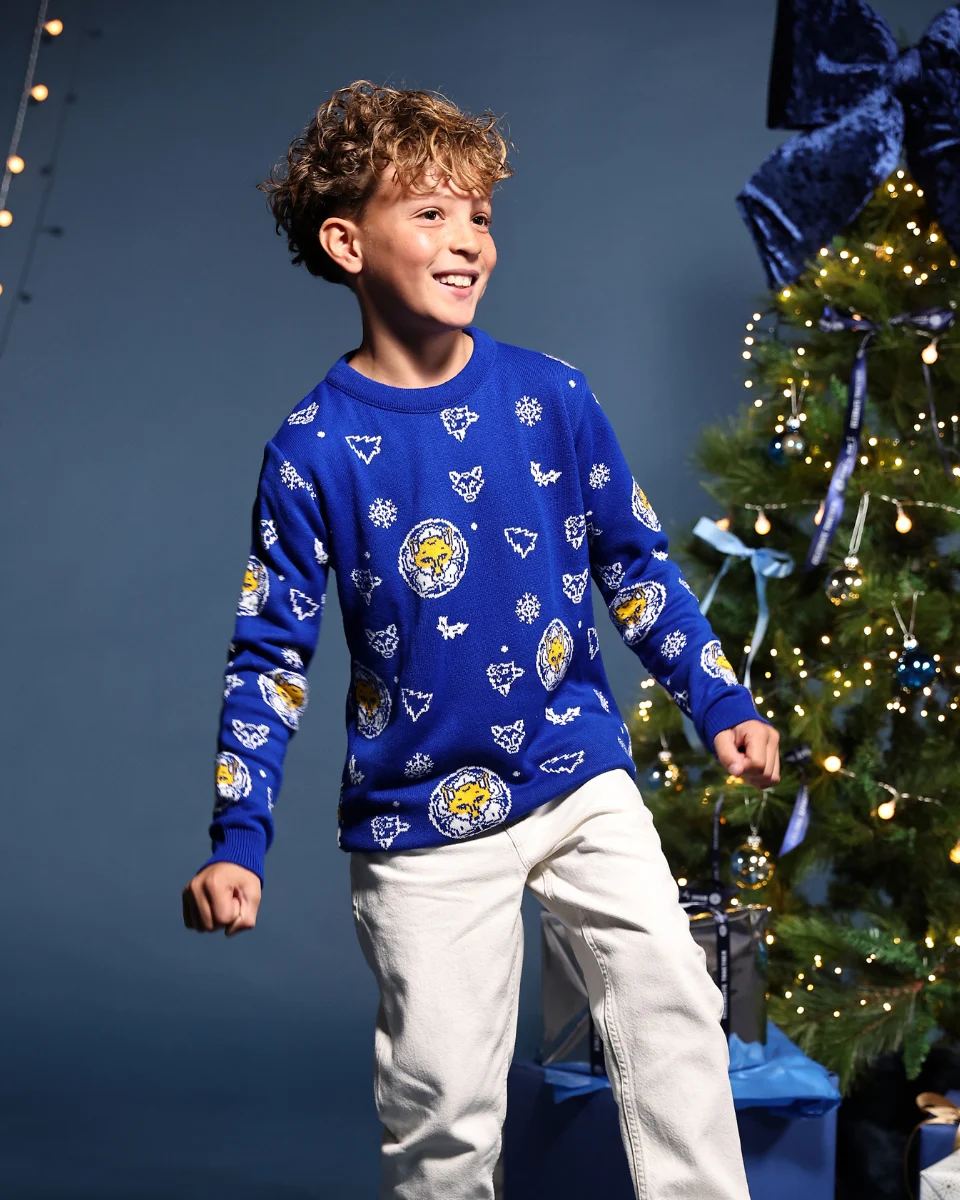 Leicester City Festive Foxes Christmas Jumper - Kids