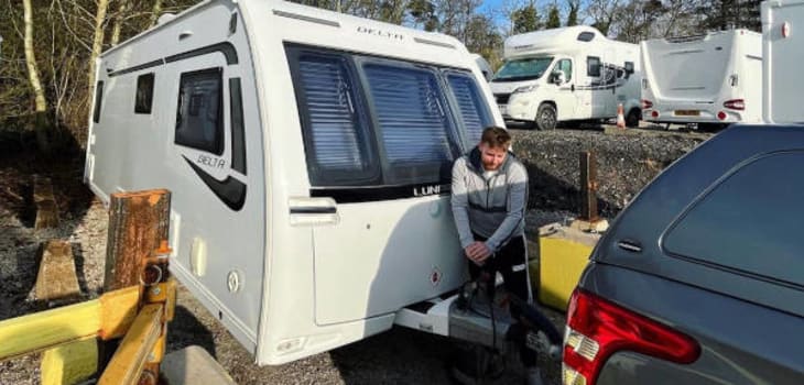 Camping at a Caravan Park