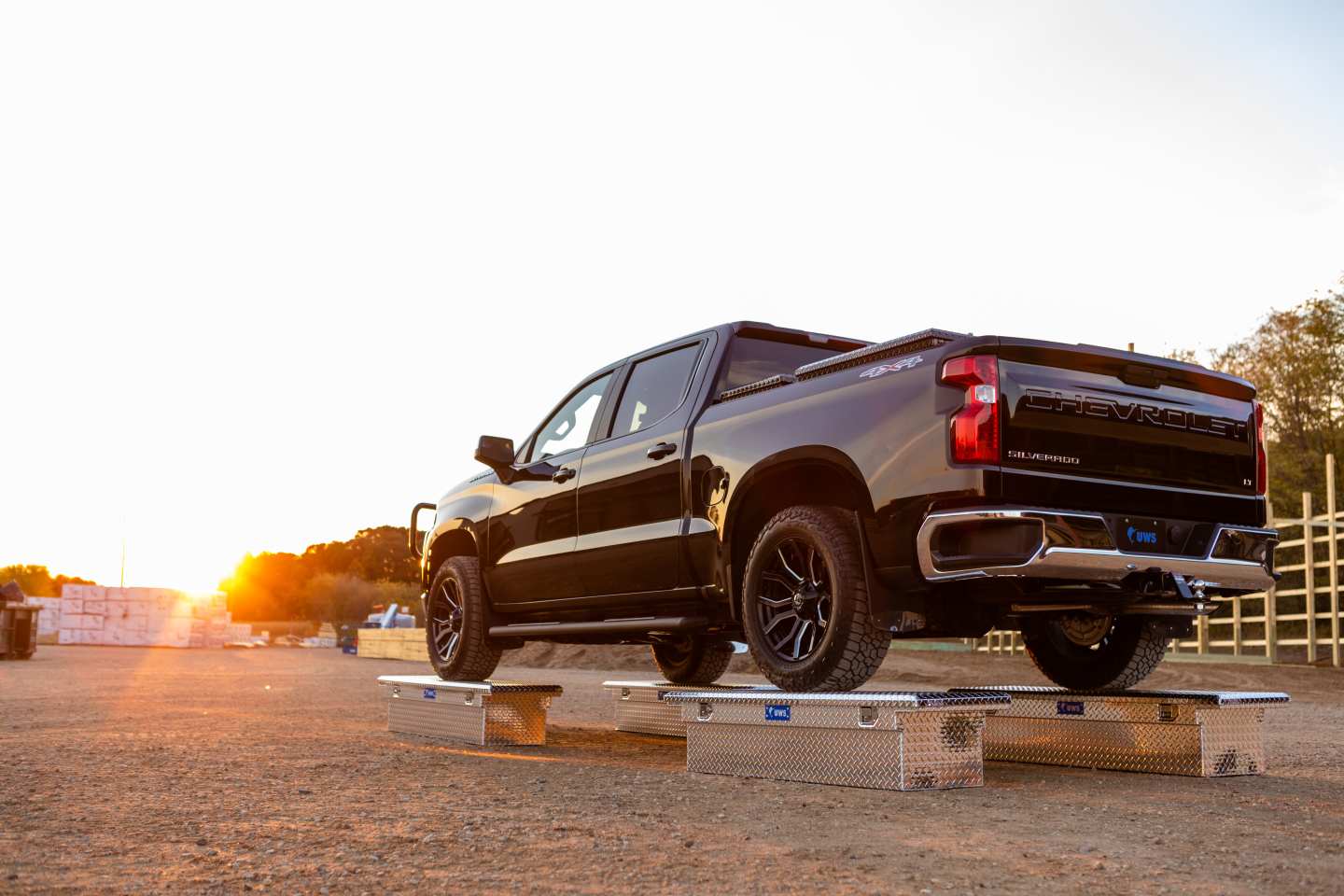 Pickup Truck on Top of UWS Tool Boxes
