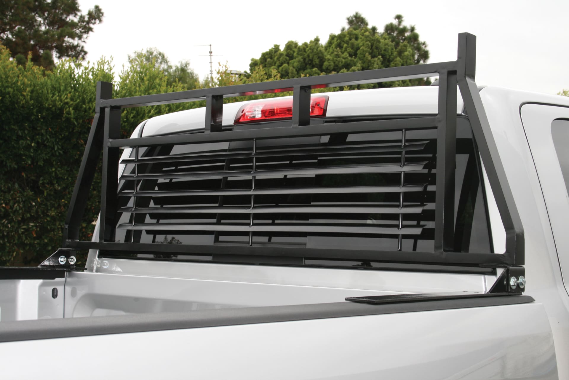 Black Steel Headache Rack Manufactured ARIES Truck