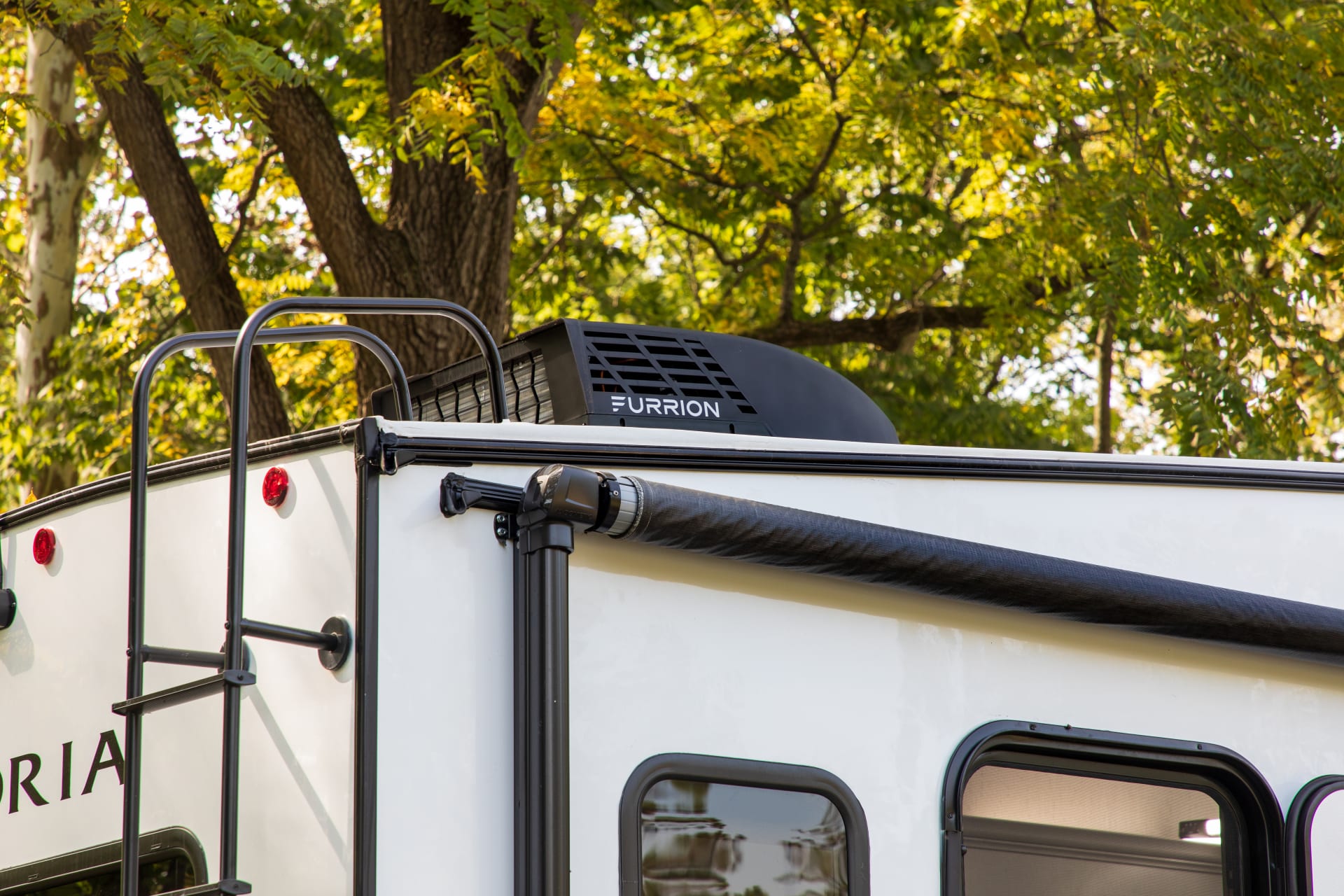 Furrion Air Conditioner on RV Travel Trailer Roof