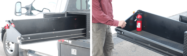 Slide out toolbox for flatbed discount