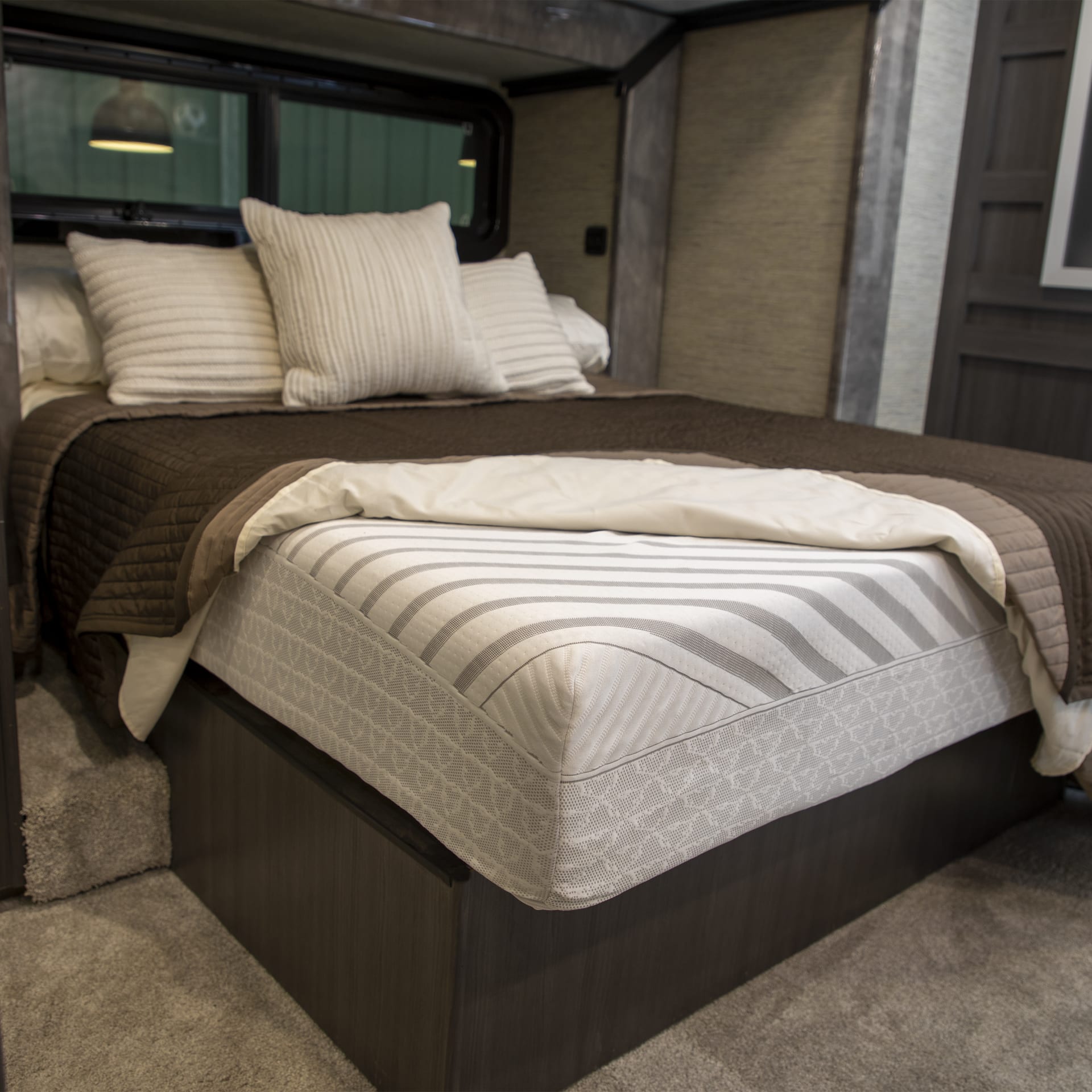 RV Bedroom Mattress Bed with Sheets