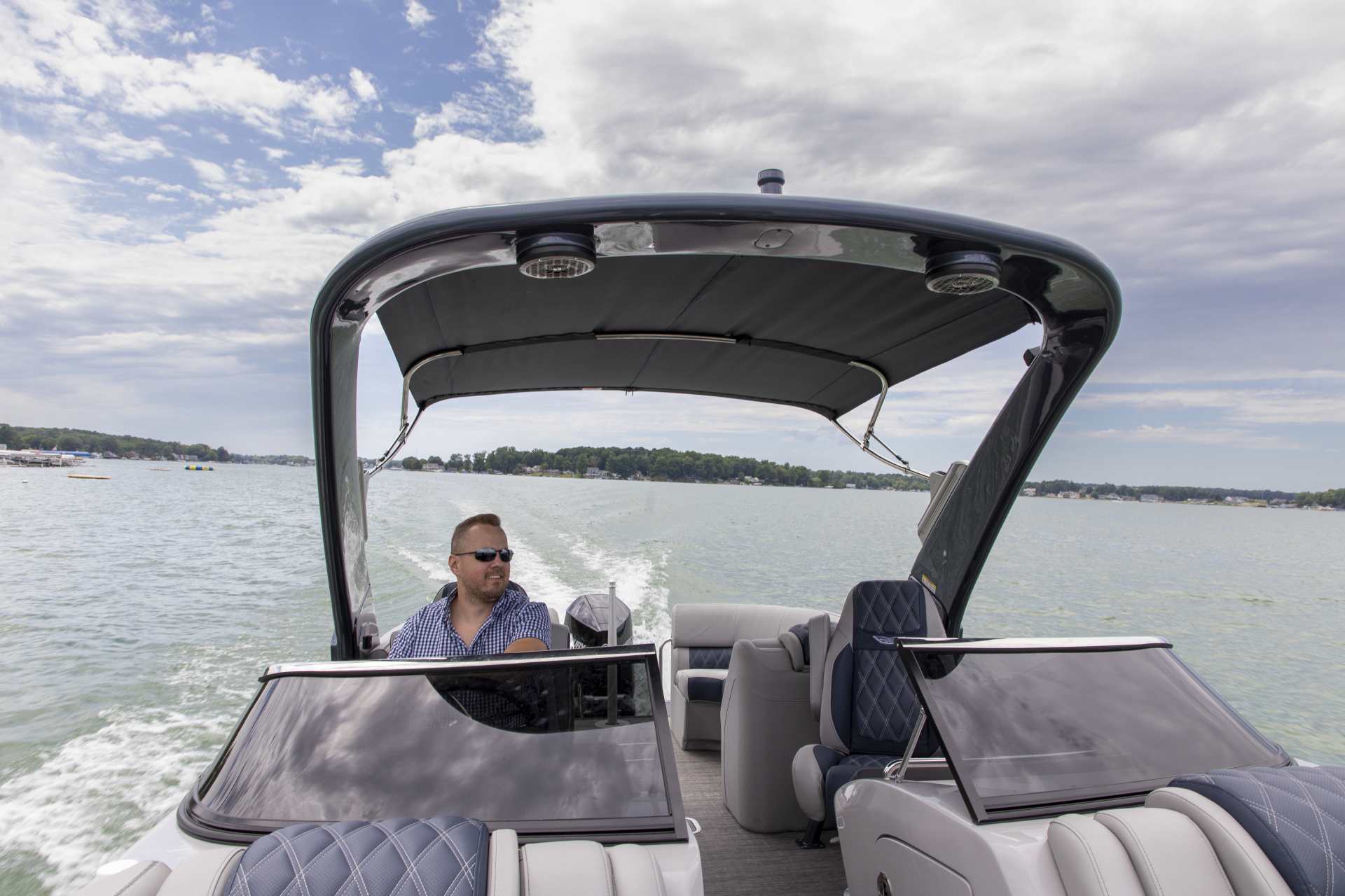 Power Pontoon Bimini Recreation Sun