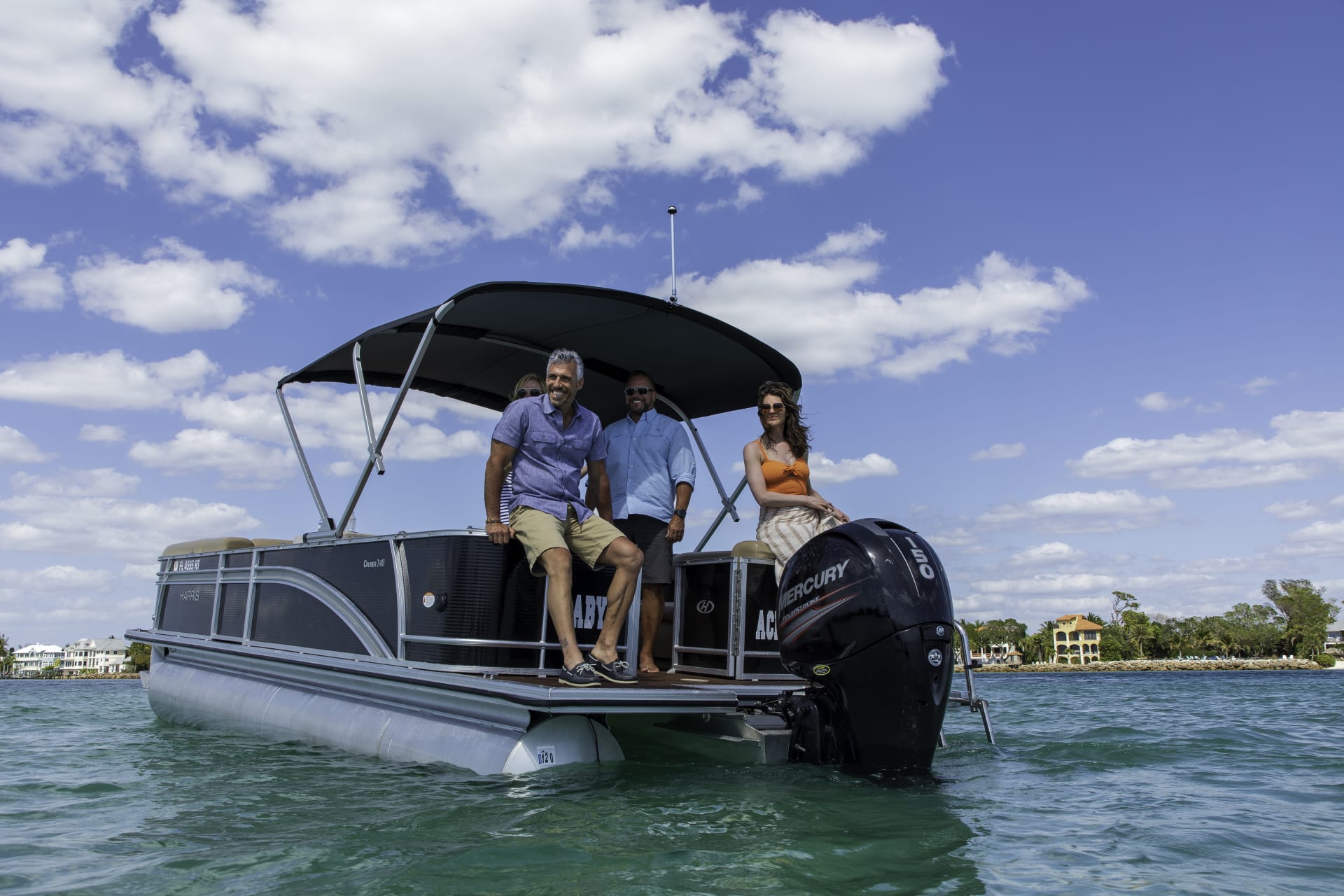 On the Water Pontoon Shade Recreation Sun