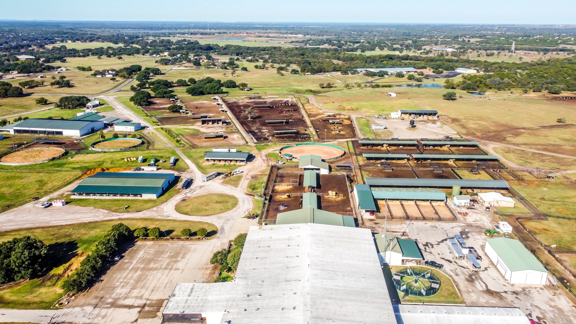 Bosque Ranch Aerial View