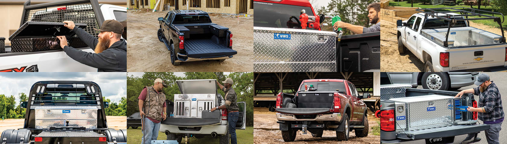 Collage of UWS Truck Toolboxes