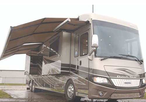 Girard RV awning on a motorhome