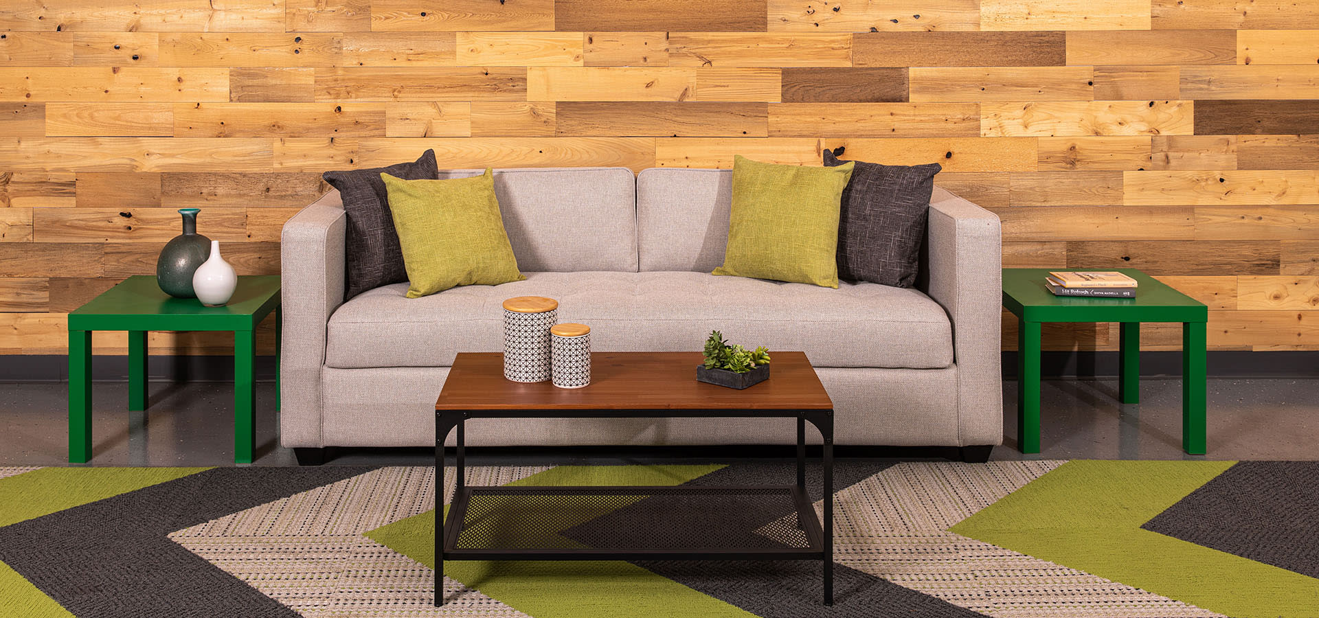 Somnum Tri-Fold Sleeper Sofa showcasing Lippert's Hospitality Furniture Solutions