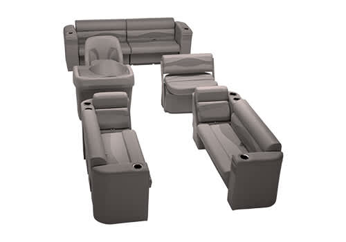 Charcoal Pontoon Boat Furniture Set