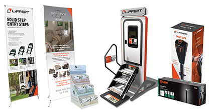 Lippert Product Displays for Marketing Sales Support