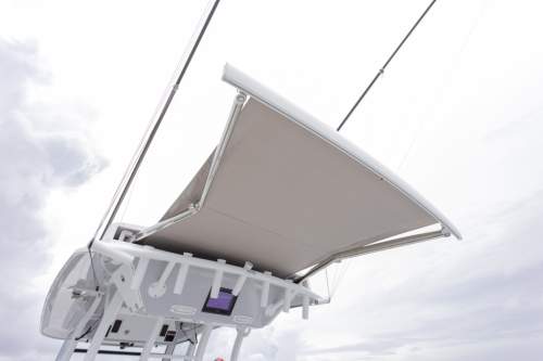 fold out boat shade