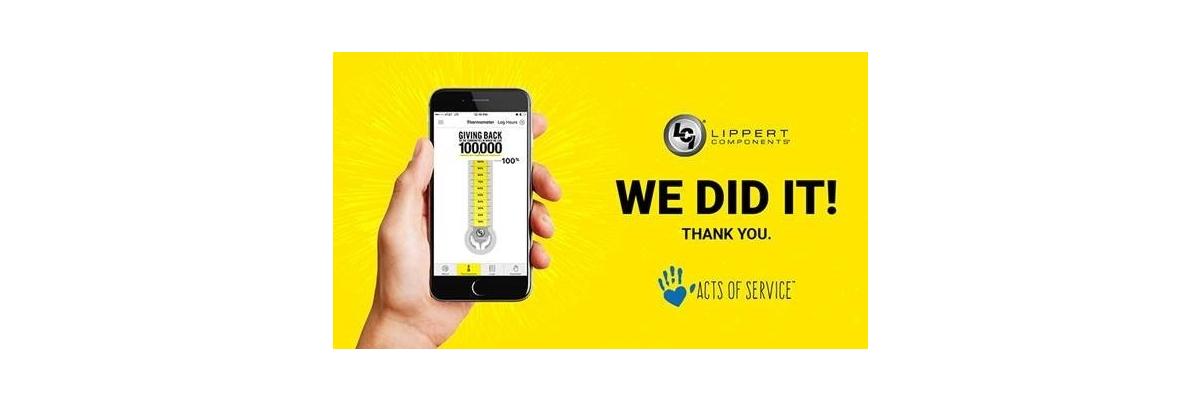 Lippert Components Reaches 100,000 Hours of Community Service Image