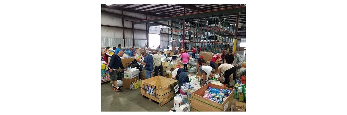 Community Collaboration Results in 95000 Pounds of Hurricane Relief Donations Image