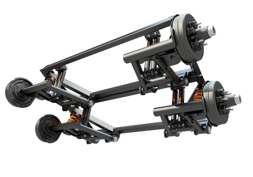 Gas shocks on the CURT independent suspension
