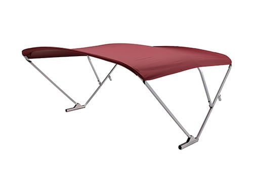 Burgundy SureShade Power Bimini Top