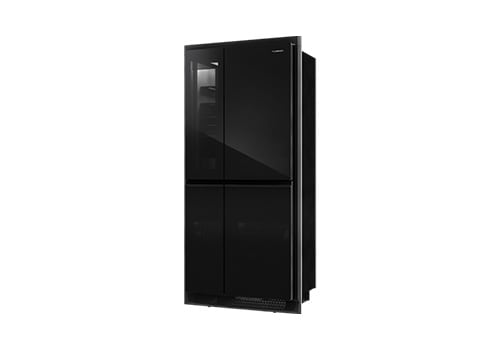 Black RV refrigerator