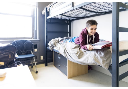 College Student Dorm Mattress Bed Homework