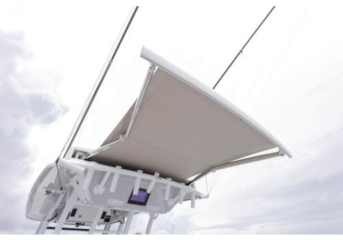 fold out boat shade