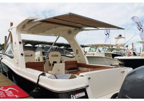Under mounted boat shade