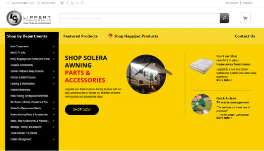 Lippert Components Launches New Responsive Online Rv Parts and Accessories Store