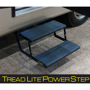 Tread Lite Power Step by Lippert Components Features Sleek and Durable Lightweight Design for RVs