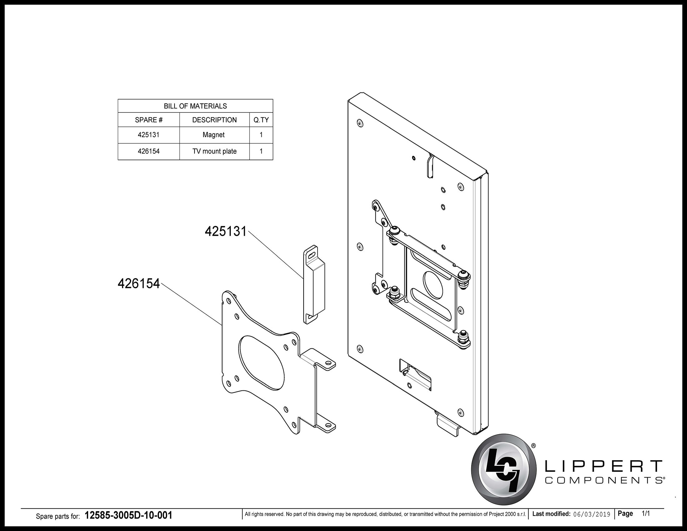 12585 LCD Brackets