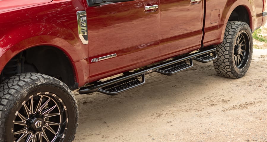 Ranch Hand running steps, or step bars for trucks, are built to last