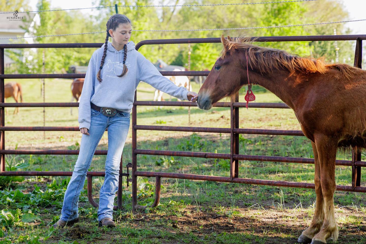 Leah Martin plans to pursue a professional career in horse and mustang training