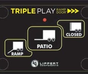 Lippert Components Will Debut All New Triple Play Ramp Door on Forest River Work and Play and Coachmen Adrenaline Toy Haulers