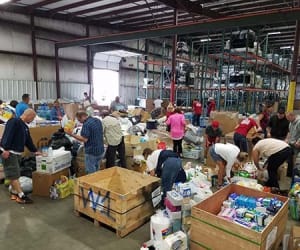 Community Collaboration Results in 95000 Pounds of Hurricane Relief Donations