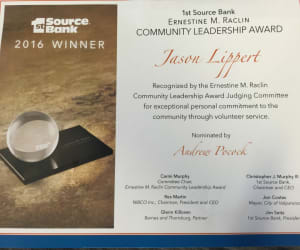 Jason Lippert Awarded Ernestine M Raclin Community Leadership Award