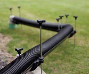 Lippert Components to Distribute Flow Down Adjustable Rv Drain Support System