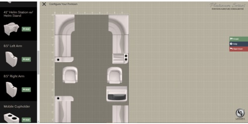 Lippert Components Unveils Digital Platinum Pontoon Furniture Configurator