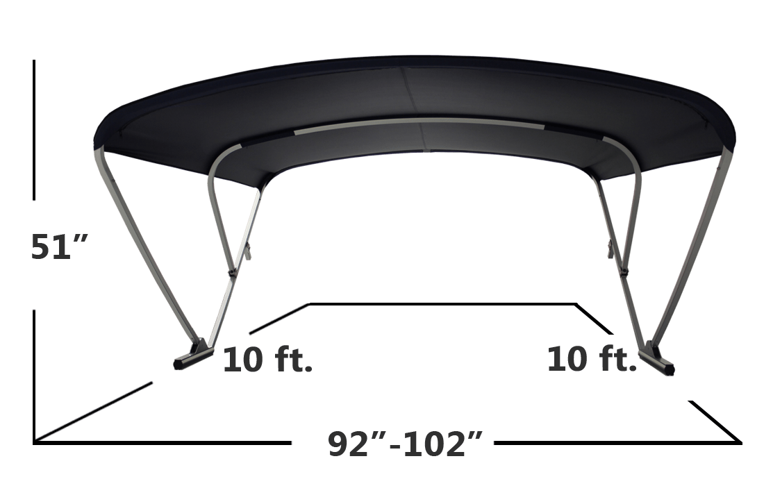 Power Bimini dimensions Power Bimini Dimensions